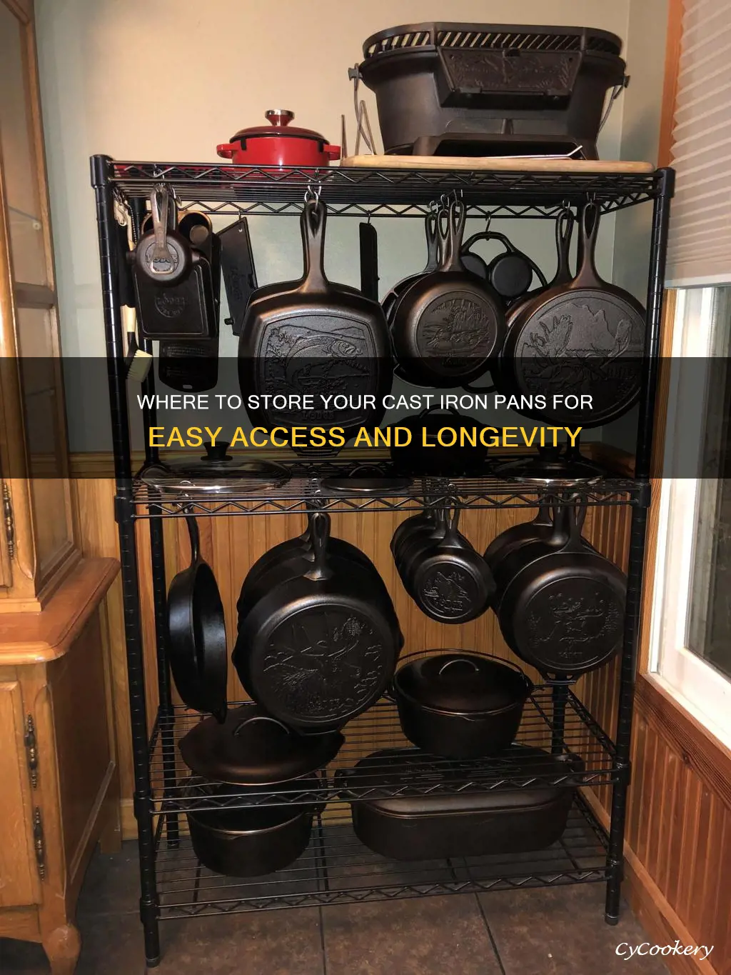 where do you store cast irom pans