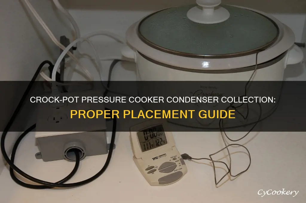 where does condenßer collection go on crock pot pressure cooker