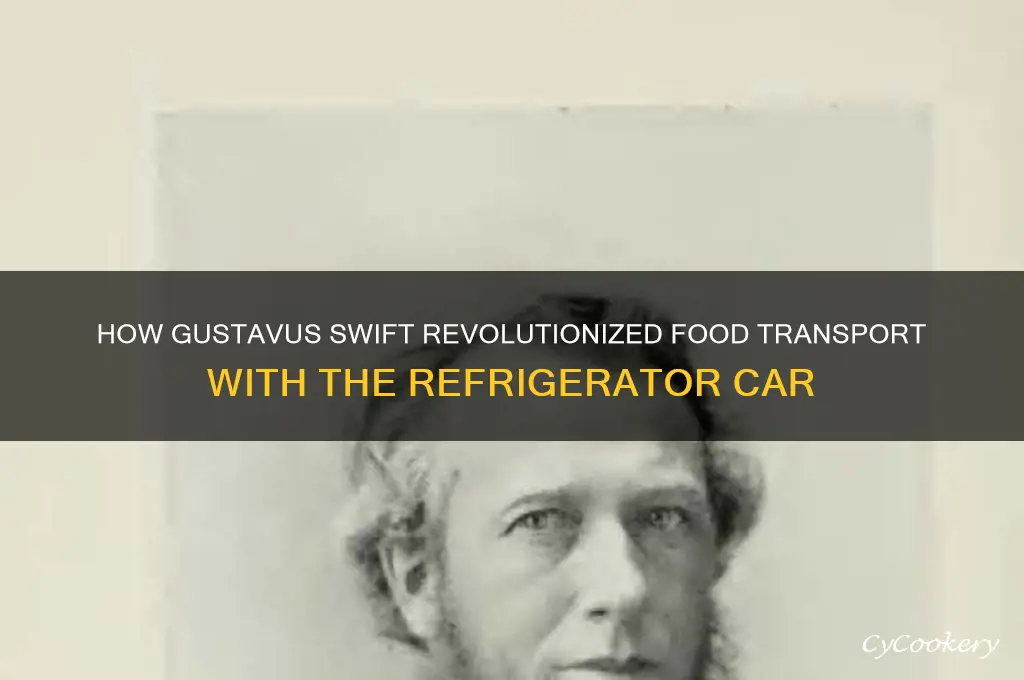where gustavus swift inven the refrigerator car
