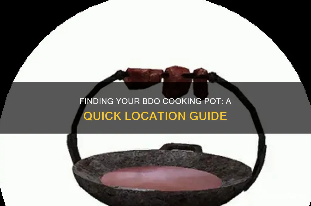 where is a cooking pot in bdo