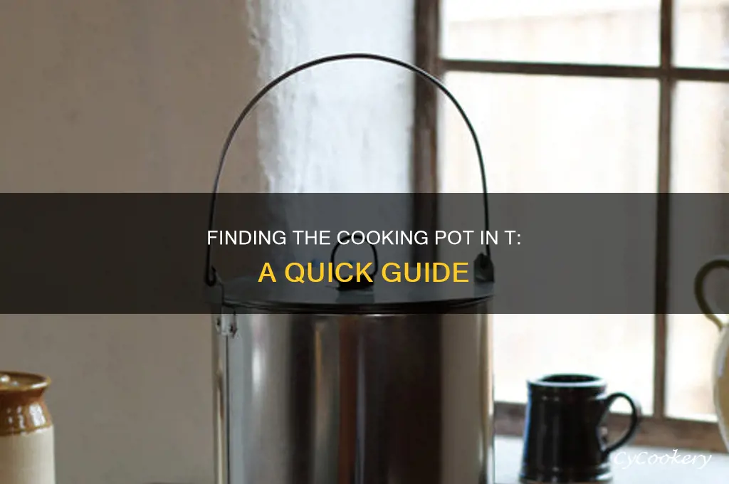 where is a cooking pot in t