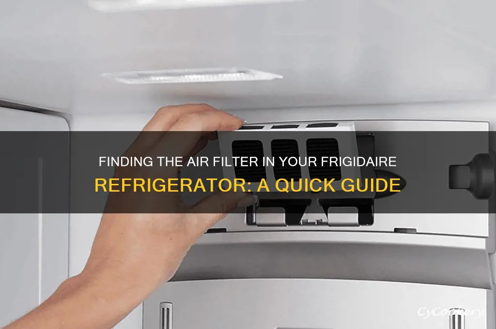 where is air filter in frigidaire refrigerator