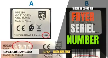 Cooks Air Fryer: Locating the Serial Number