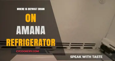 Locate Your Amana Fridge's Defrost Drain: A Quick Guide