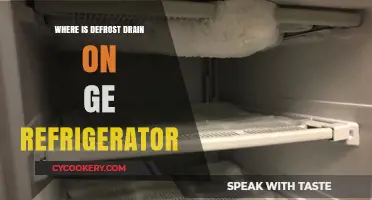 Locate Your GE Refrigerator's Defrost Drain: A Quick Guide