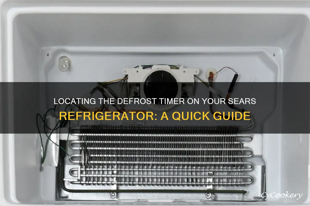 where is defrost timer on sears refrigerator