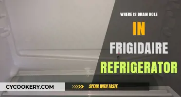 Locate the Drain Hole in Your Frigidaire Refrigerator: A Guide