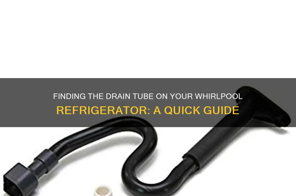 where is drain tube on whirlpool refrigerator