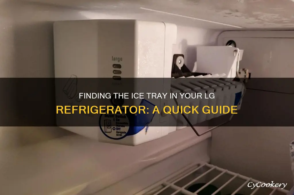 where is ice tray in lg refrigerator