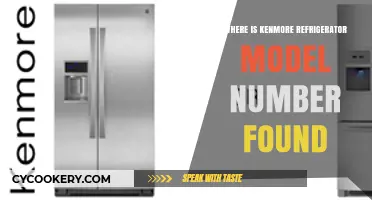 Locate Your Kenmore Refrigerator Model Number: A Quick Guide