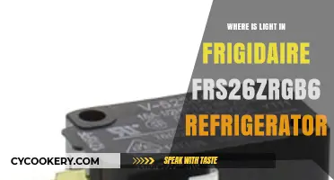 Finding the Light in Your Frigidaire FRS26ZRGB6 Refrigerator: A Guide