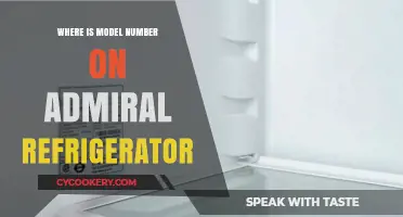 Finding Your Admiral Refrigerator's Model Number: A Quick Guide