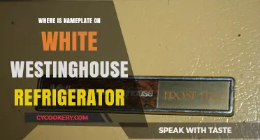 Finding the Nameplate on Your White Westinghouse Refrigerator: A Quick Guide