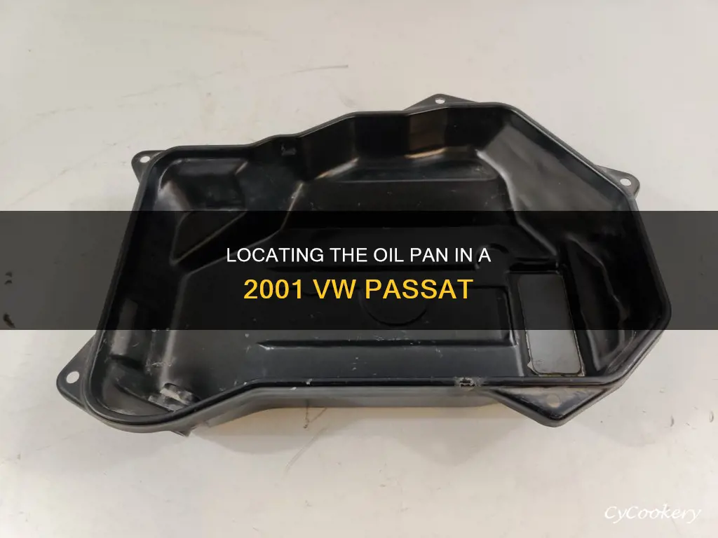 where is oil pan on 2001 vw passat 6 cylinder