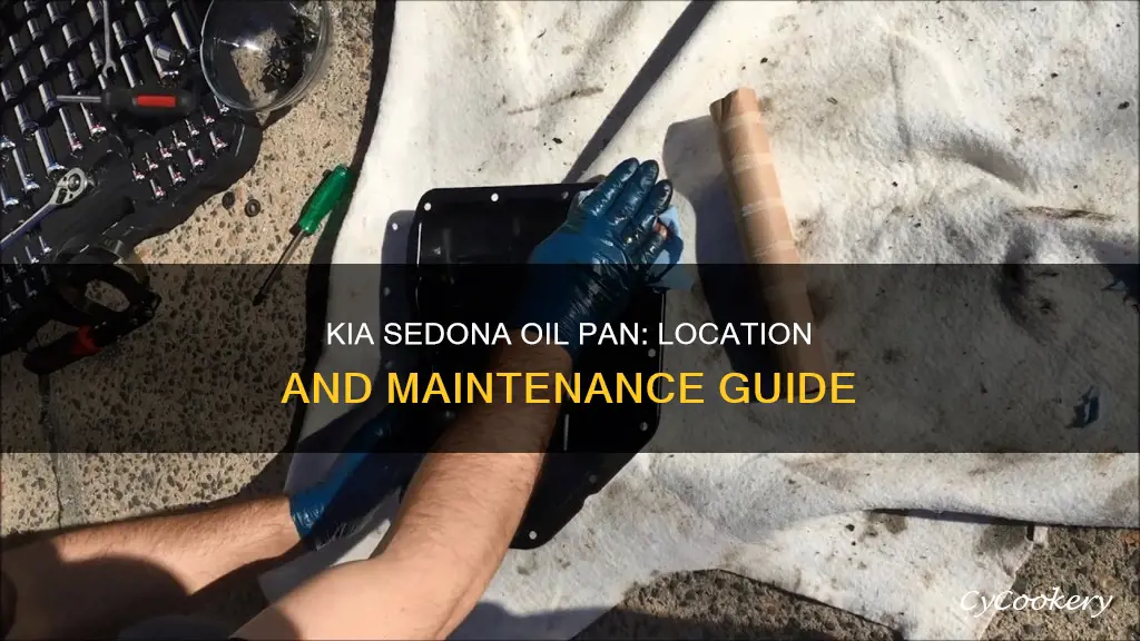 where is oil pan on 2006 kia sedona