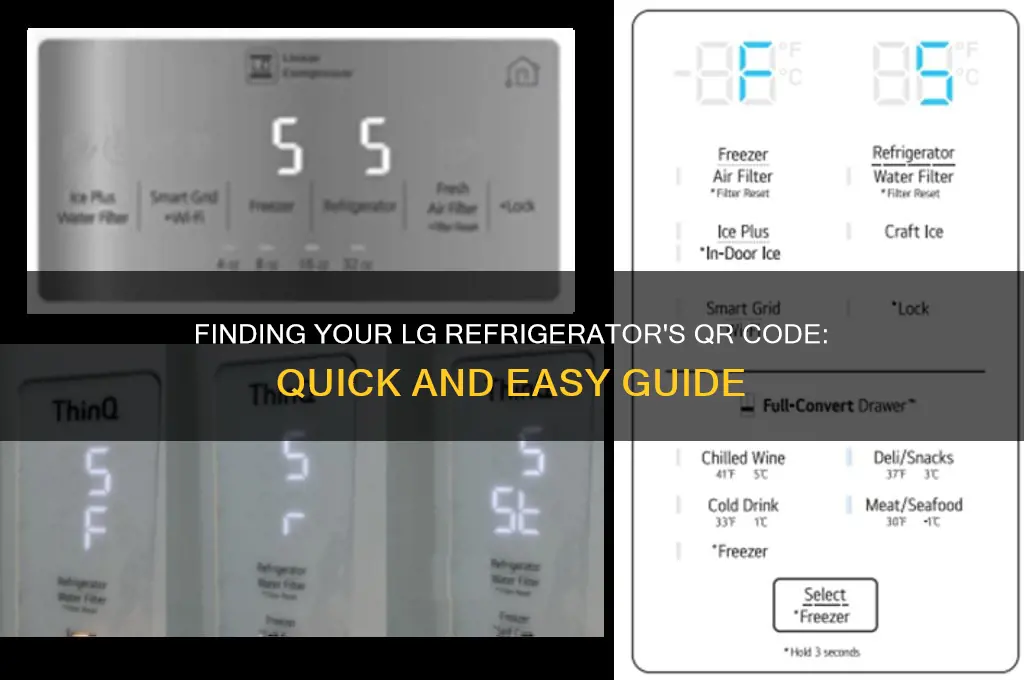 where is qr code on lg refrigerator