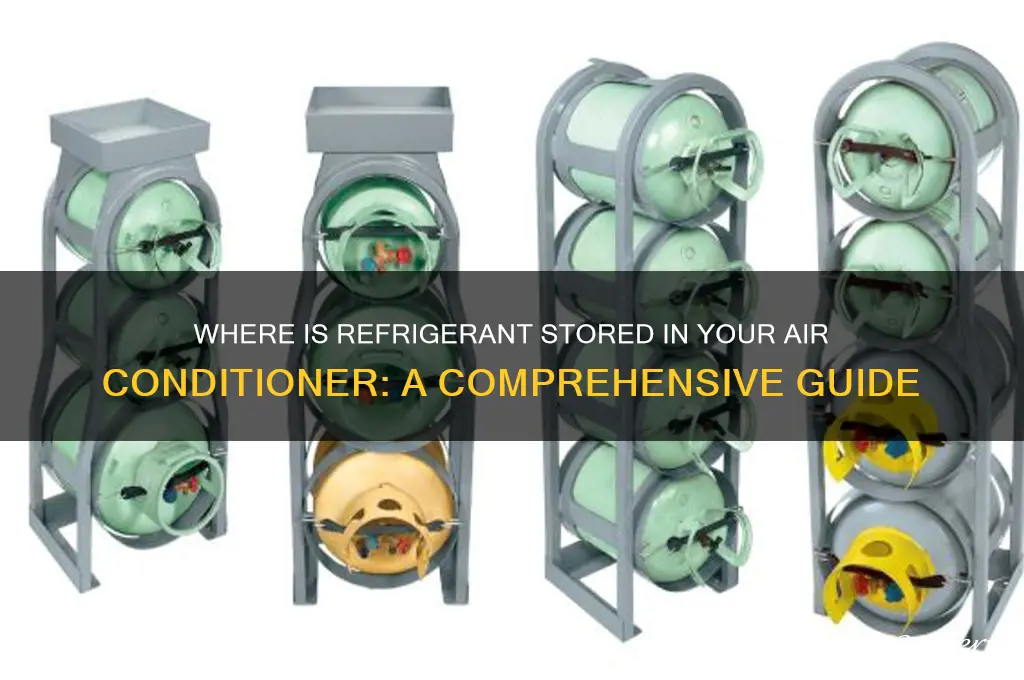where is refrigerant stored in air conditioner