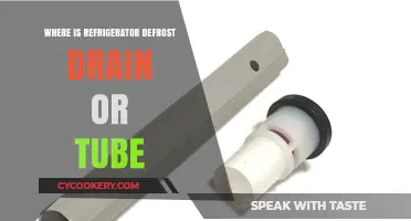 Finding Your Refrigerator's Defrost Drain Tube: A Quick Guide