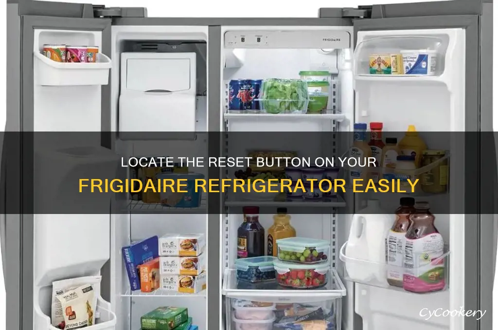 where is reset button on frigidaire refrigerator
