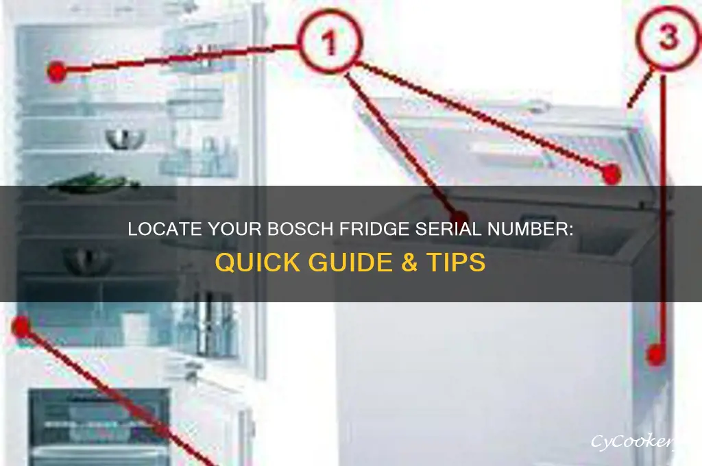 where is serial number on bosch refrigerator