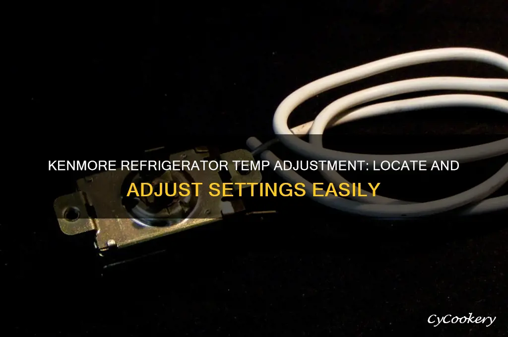 where is temp adjustment on kenmore refrigerator