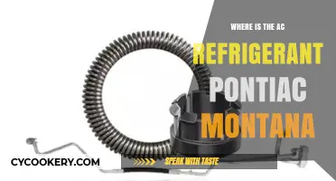 Locating AC Refrigerant in Your Pontiac Montana: A Step-by-Step Guide