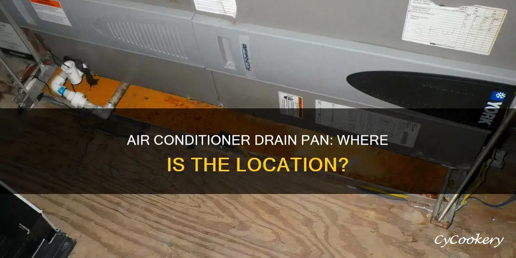 where is the air conditioner drain pan located