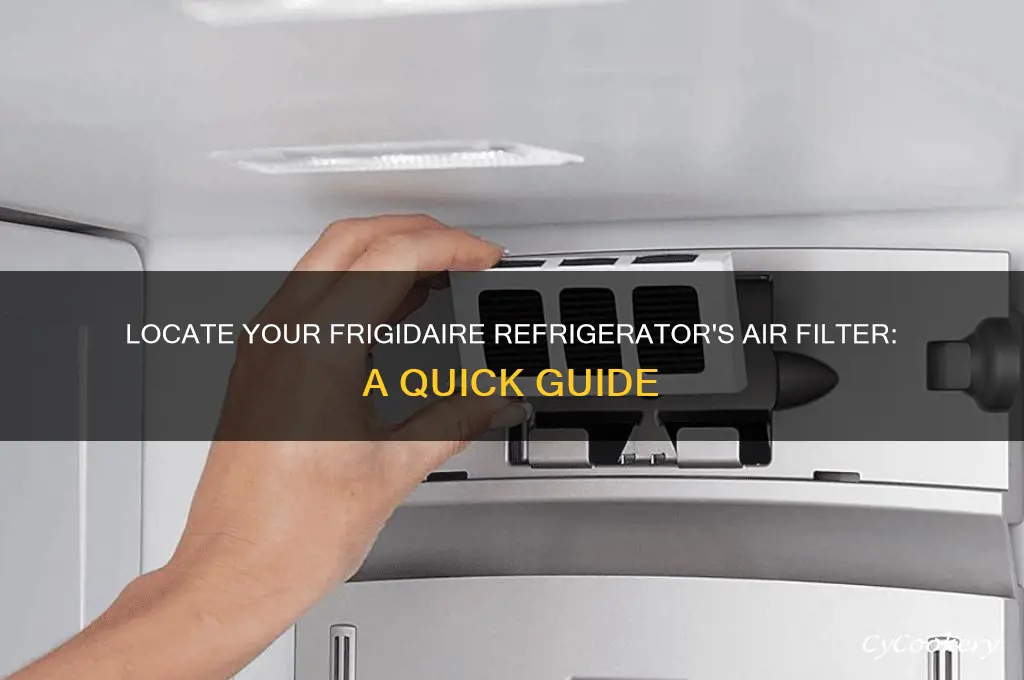 where is the air filter on a frigidaire refrigerator