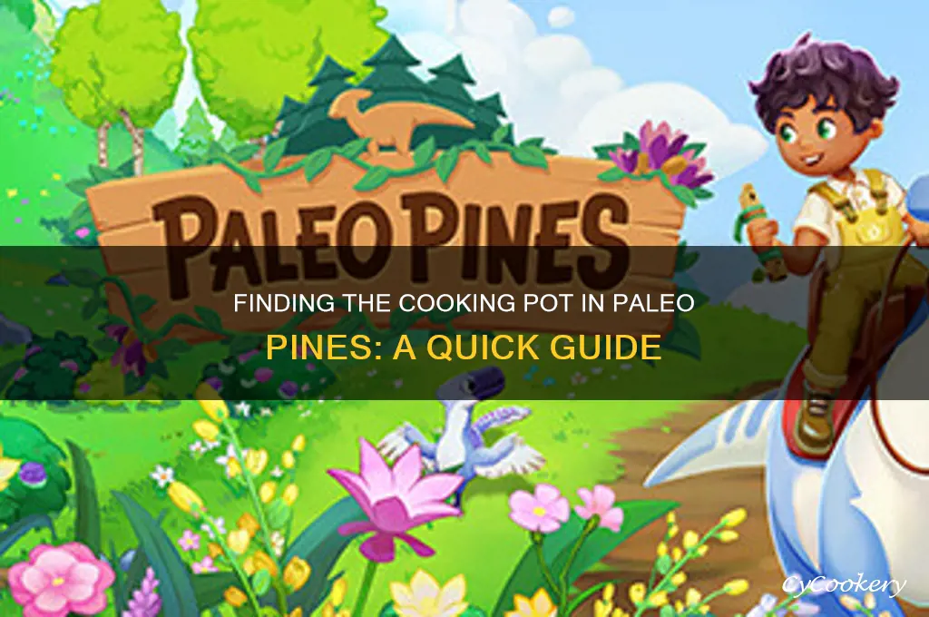 where is the cooking pot in paleo pines