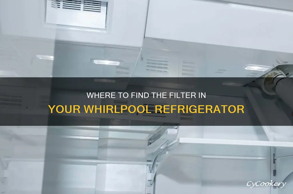 where is the filter for whirlpool refrigerator
