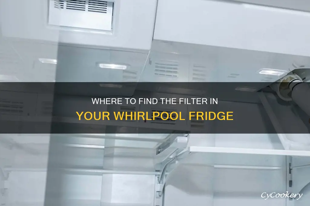 where is the filter located on a whirlpool refrigerator