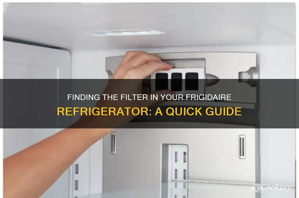 where is the filter on frigidaire refrigerator