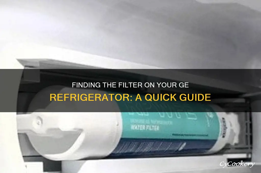 where is the filter on ge refrigerator