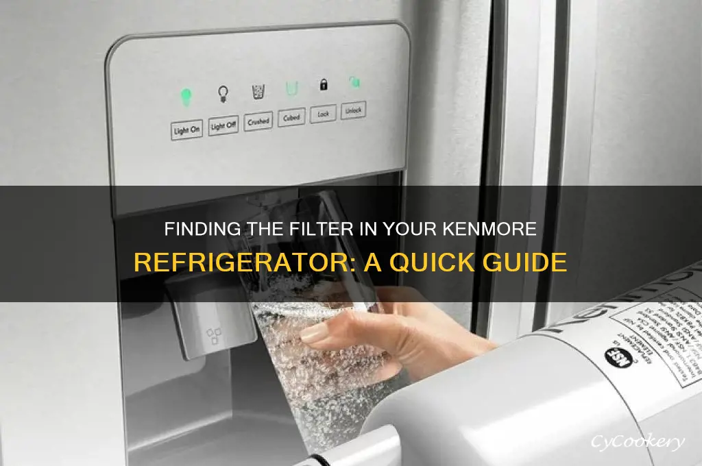 where is the filter on kenmore refrigerator