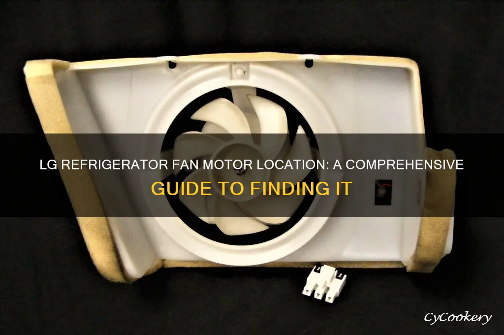 where is the lg refrigerator fan motor