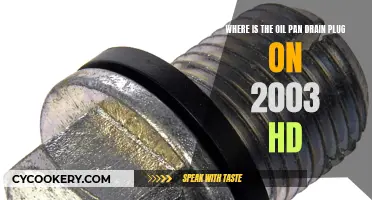 Locating the Oil Pan Drain Plug on a 2003 HD