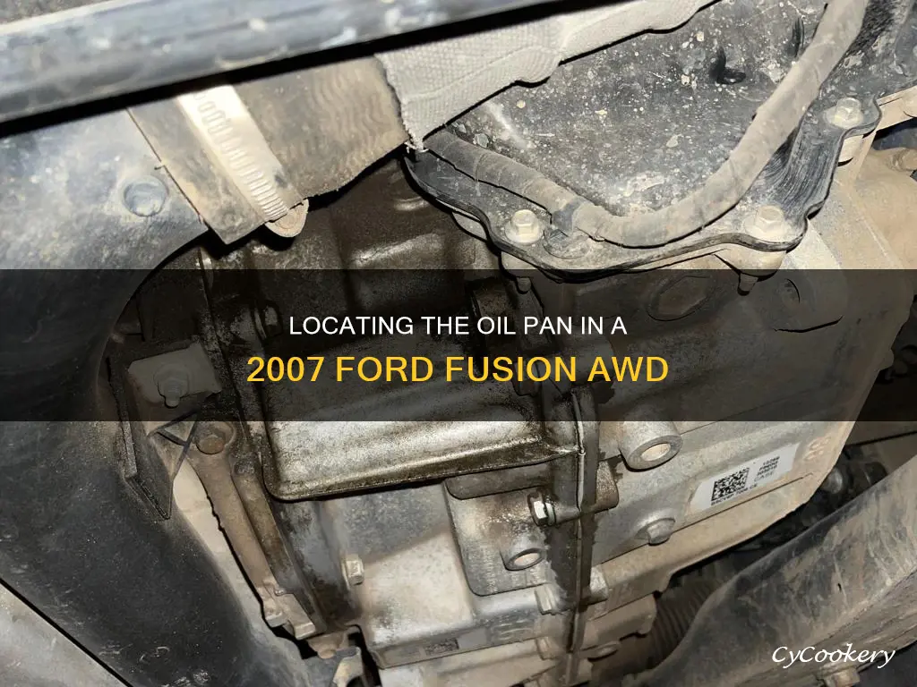 where is the oil pan on 2007 ford fusion awd