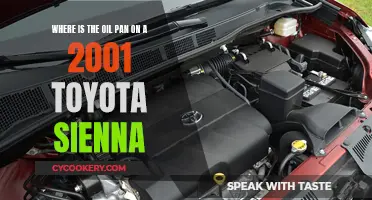 Locating the Oil Pan in a 2001 Toyota Sienna