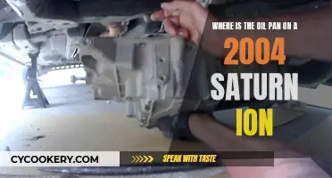 Locating the Oil Pan in a 2004 Saturn Ion