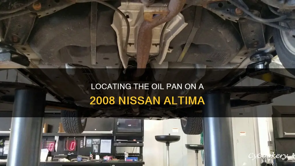 where is the oil pan on a 2008 nissan altima