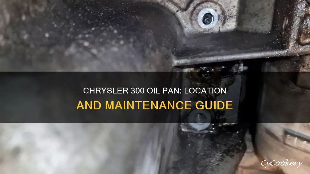 where is the oil pan on a chrysler 300