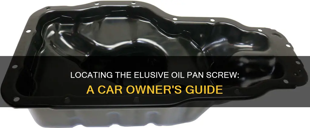 where is the oil pan scre on car