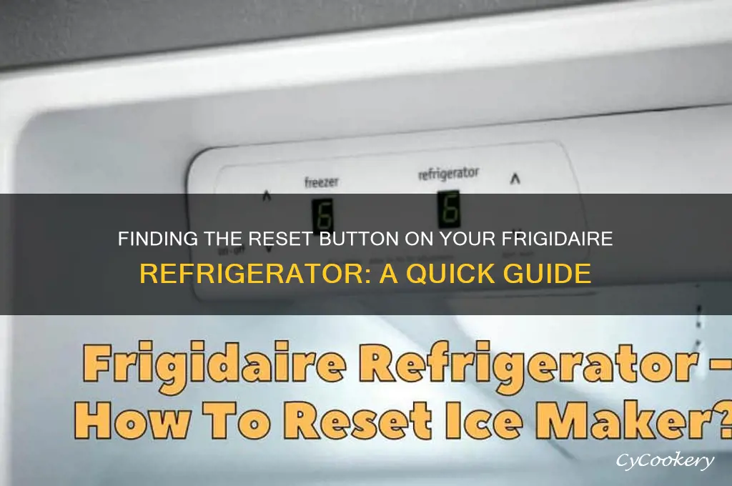 where is the reset button on a frigidaire refrigerator