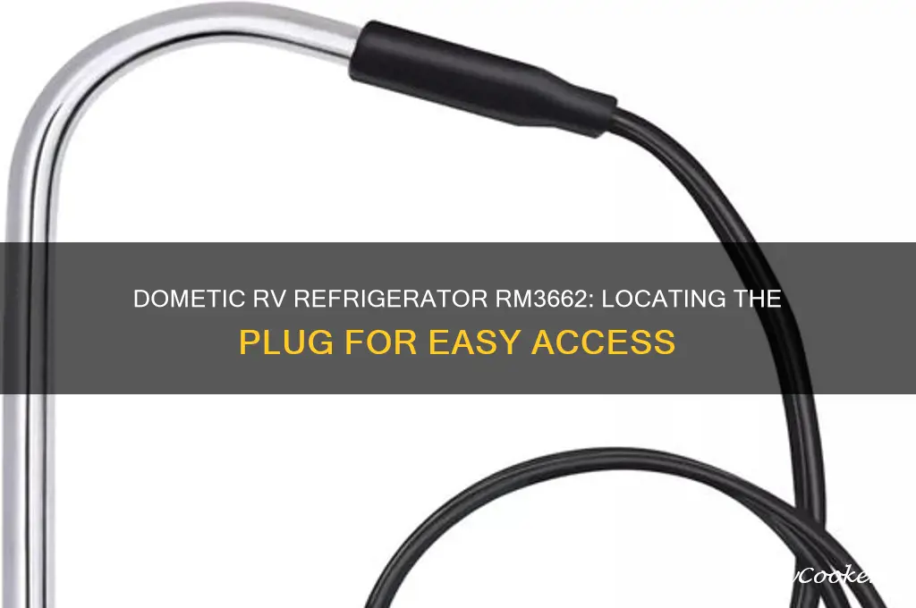where plug on dometic rv refrigerator rm3662