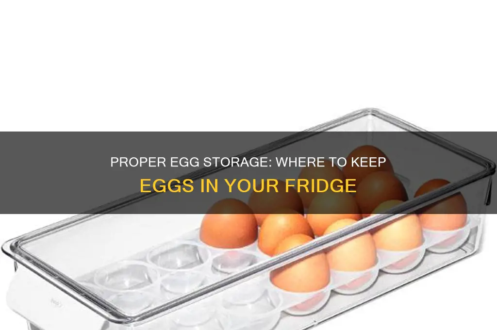 where should eggs be stored in a refrigerator