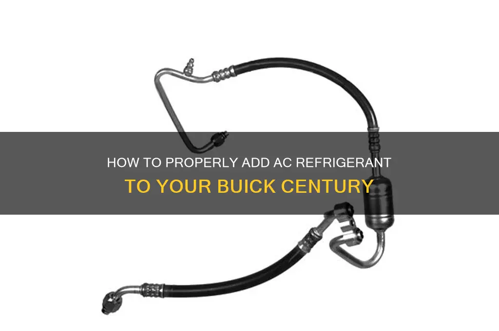 where to add ac refrigerant buick century
