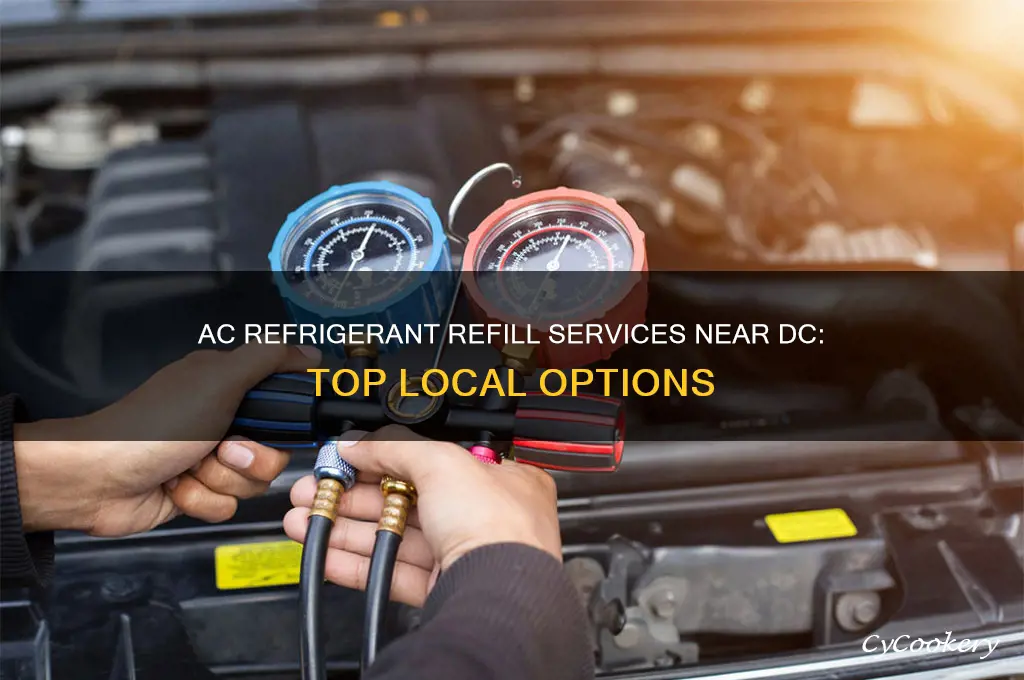 where to add ac refrigerant near dc