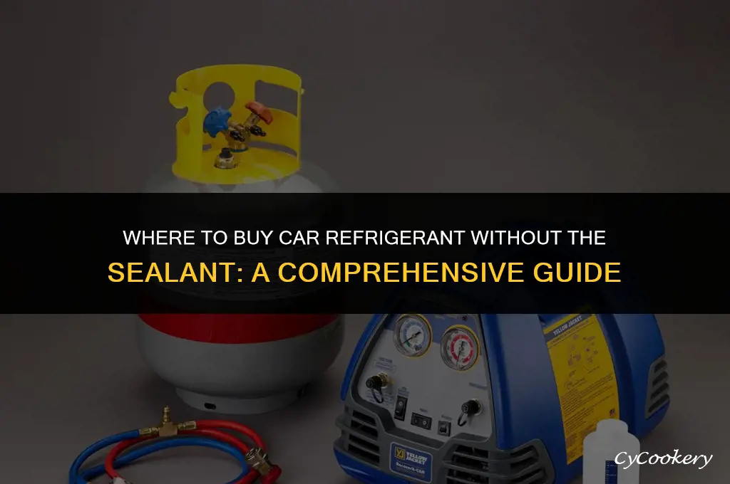 where to buy car refrigerant without the sealant