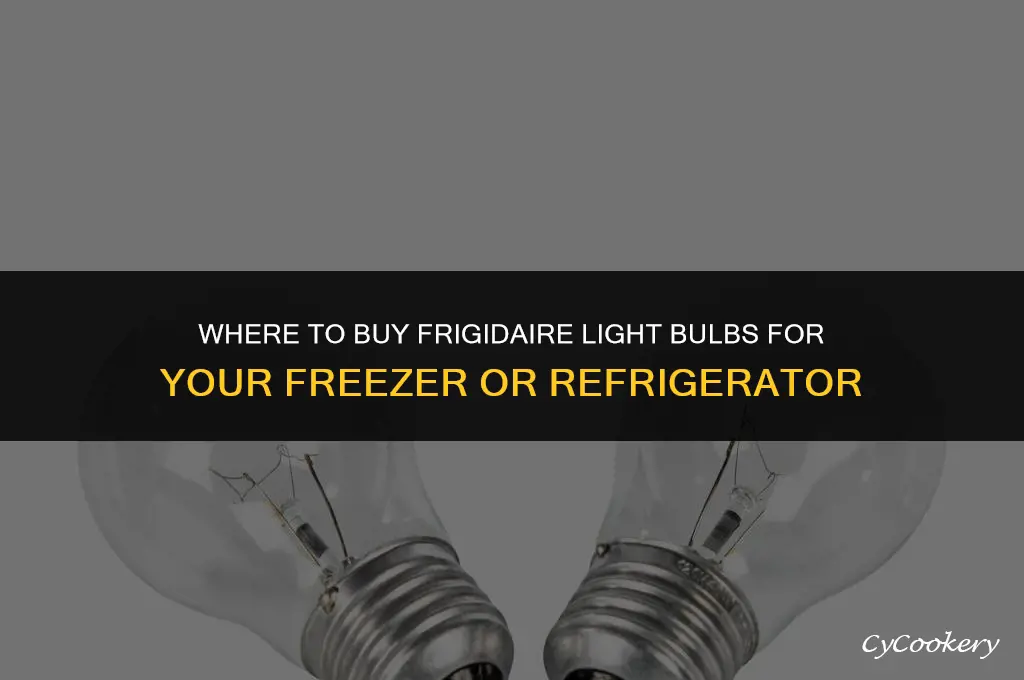 where to buy frigidaire light bulbs for freezer refrigerator
