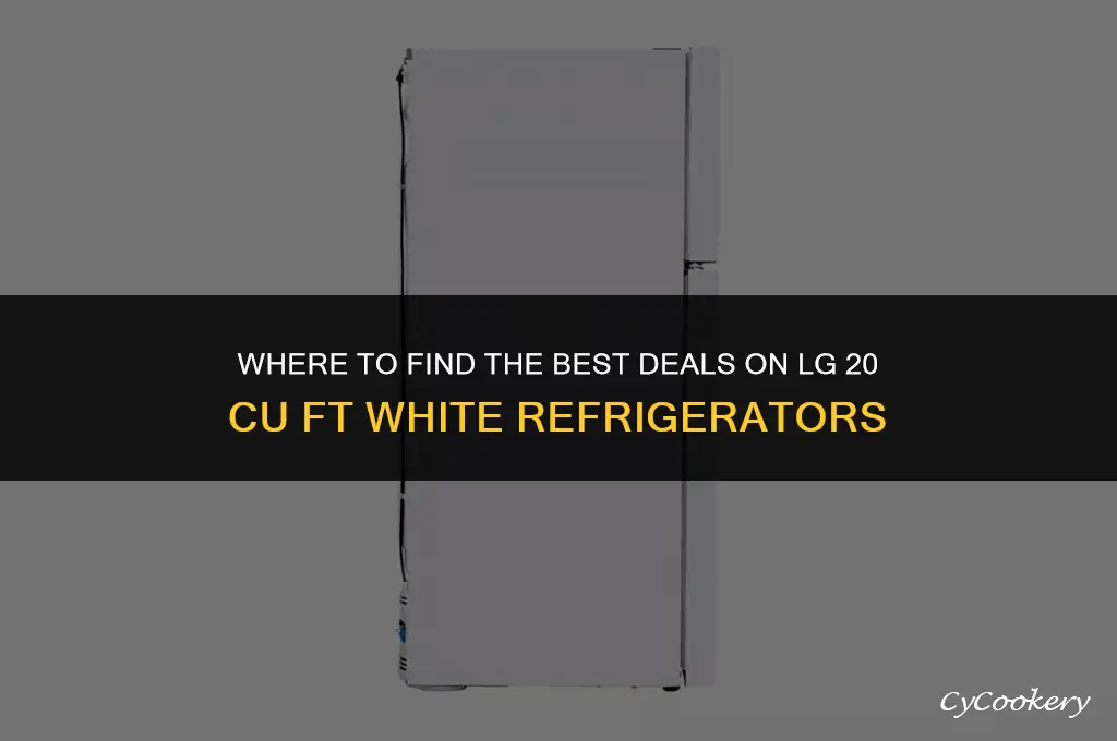 where to buy lg 20 cu ft refrigerator white